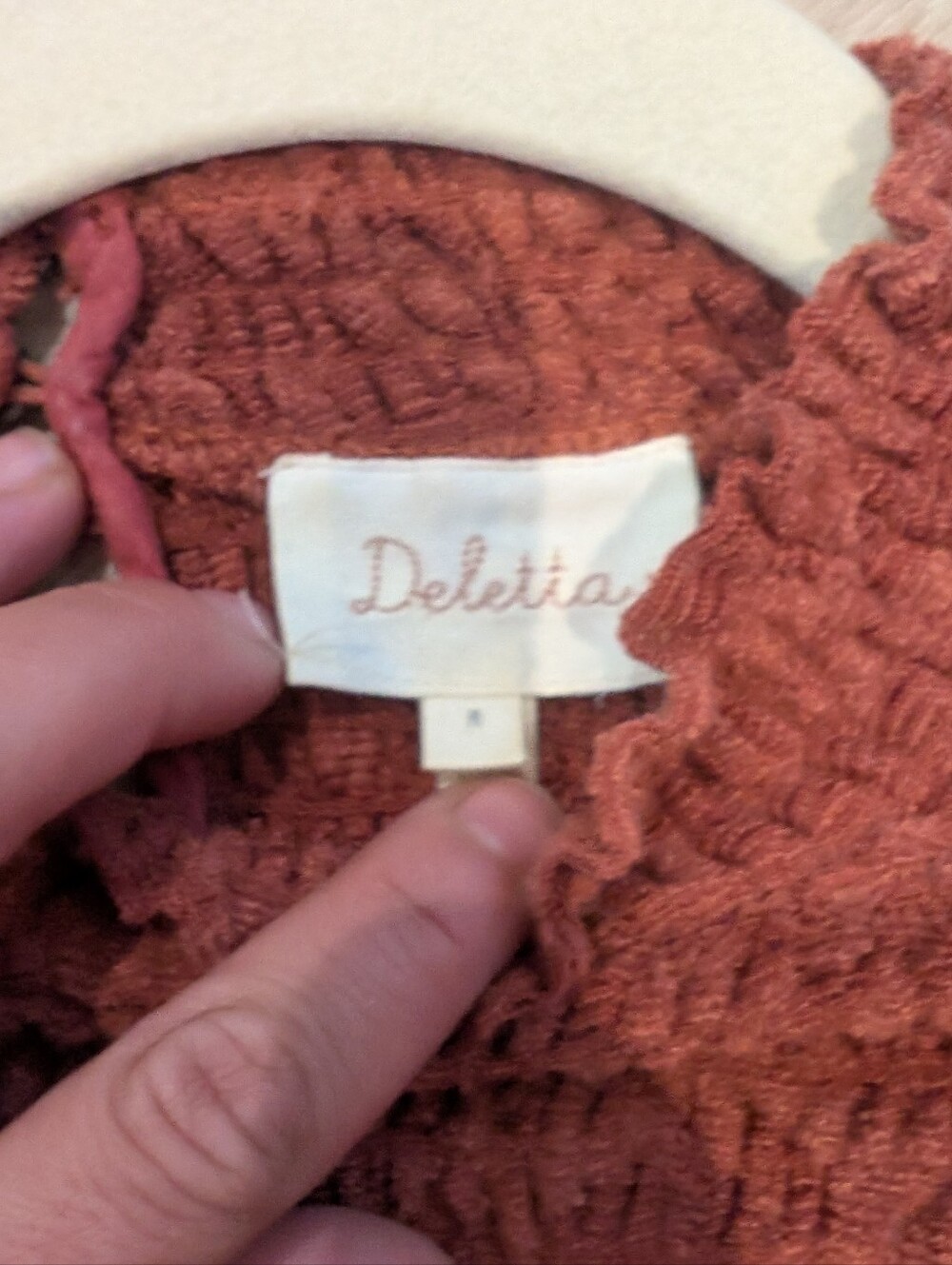 Anthropologie Deletta Brown Lace Top - Picture 8 of 8